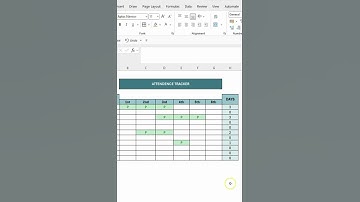 How to Create a Smart Attendance Tracker in Excel || Conditional Formatting + COUNTIF Formula