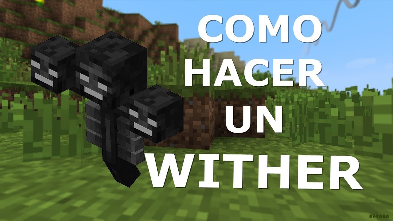 Como hacer a Wither en minecraft (SIN MODS) - YouTube