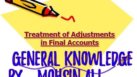 lesson # 4 Final Account With Adjustment B.com 1 In Urdu English Punjabi  hindi