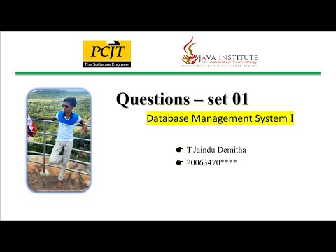 Question Set 01 | Database Management System | Java Institute | Jaindu Demitha