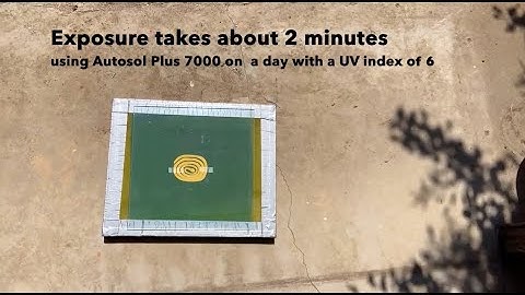 Exposing a Screen in the Sun