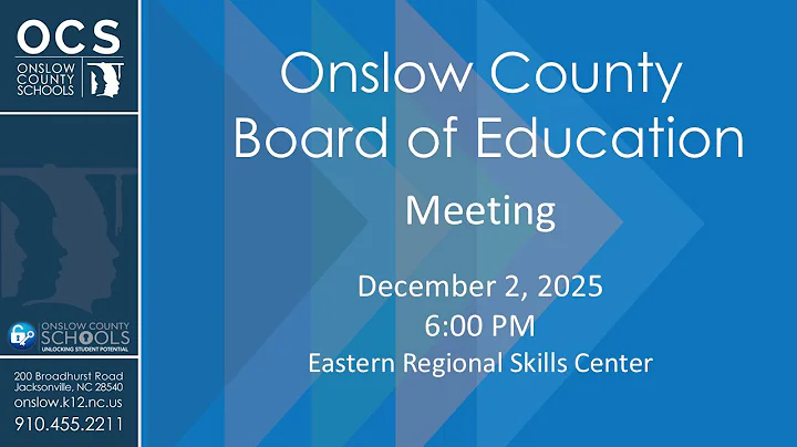 Board of Education Meeting — December 2, 2025 — 6 PM