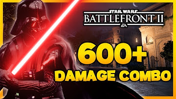 Darth Vader EASY DAMAGE COMBO | Battlefront 2