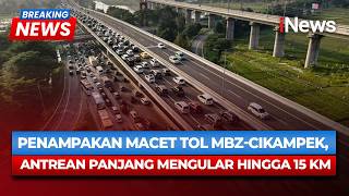 Puncak Mudik Lebaran Tol Mbzcikdanek Lumpuh Antrean Kendaraan Mengular 15 Km