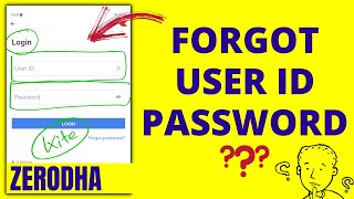 Zerodha का User ID और Password कैसे पता करें? | Forgot Zerodha User ID and Password