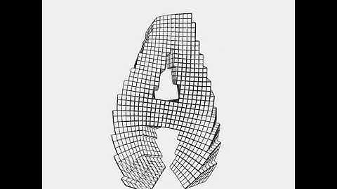 Rotating A. Draw by openFrameworks