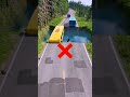 Mixer Buses VS Massive Water Pit - BeamNG.Drive #3 | #shorts #carsvswaterpit #beamngdrive
