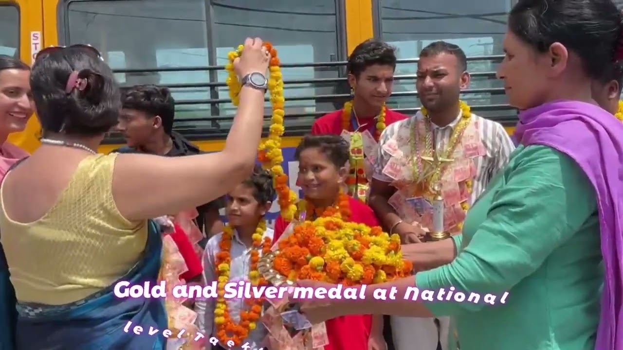 Gold and Silver Medal at National level Taekwondo Championship #theexcelinternationalschool #winner