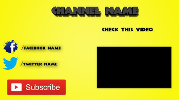 How to make an Outro for Youtube channel(Photoshop & Premiere Pro -HD 2015)