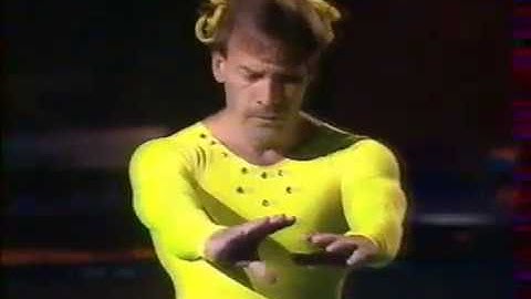 Paul HUNT funny gymnastics beam - 1996 Gala "The Gods of Gymnastics"