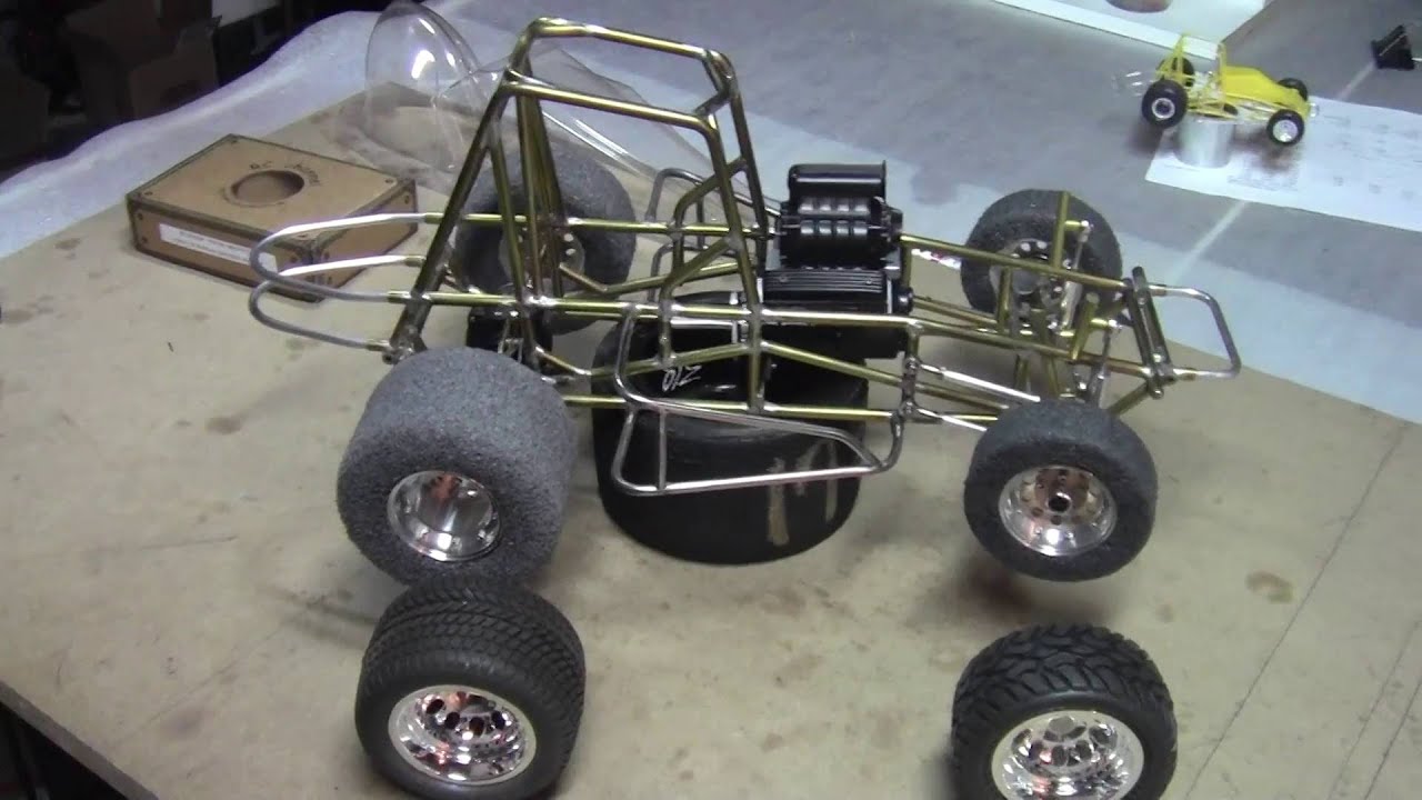 1/8 Scale Sprint Car Part 6 by rcWizzard YouTube