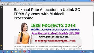 Backhaul Rate Allocation in Uplink SC FDMA Systems with Multicell Processing
