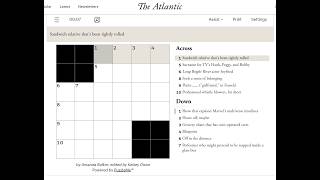 The Atlantic Crossword 08/09/2026