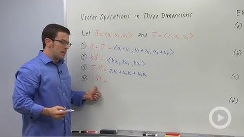 Vector Operations in 3D