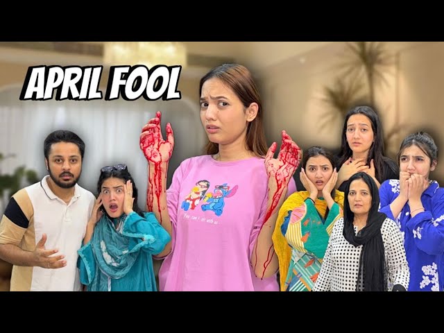 Fake Blood Prank on April fools day |Sub ghar waly Gussa hogaye |Sistrology |Fatima Faisal class=