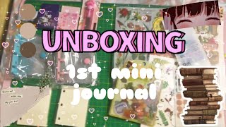 📚 ASMR | My 1st mini journal Unboxing with Stationery Haul | Shopee finds 📚