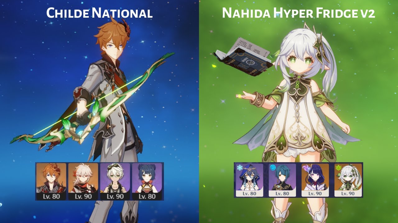 NEW Spiral Abyss [v3.2] Floor 12 9* Childe National & Nahida Hyper ...