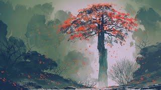 The Red Tree: Relaxing Piano Music with Beautiful Art for Sleep & Relaxation