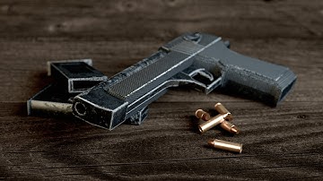 Desert Eagle - Timelapse (Blender)