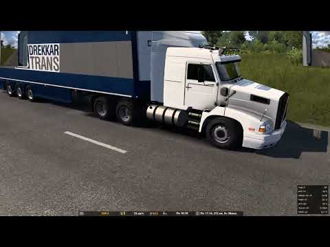 Видео: Euro Truck Simulator 2. Небольшой обзор VOLVO EDC NL10NL12 Африка рейс Серенже-Кабве.