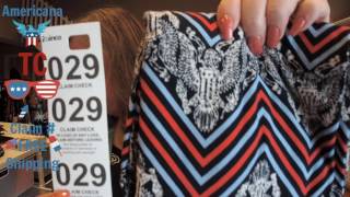 Americana RED WHITE AND BLUE LuaRoe TC leggings Comment Claim and the