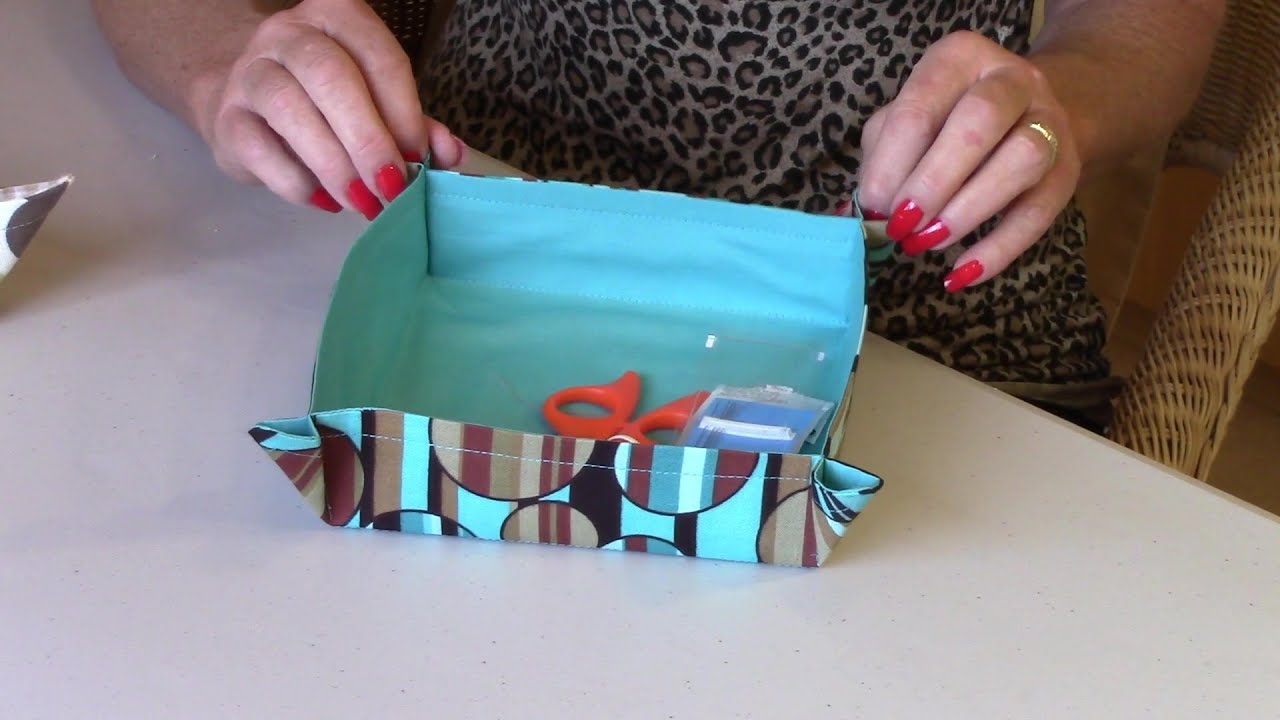 How to make Fabric Baskets YouTube