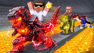 I Pretended to be a Noob then Used Secret Dinosaur in Minecr