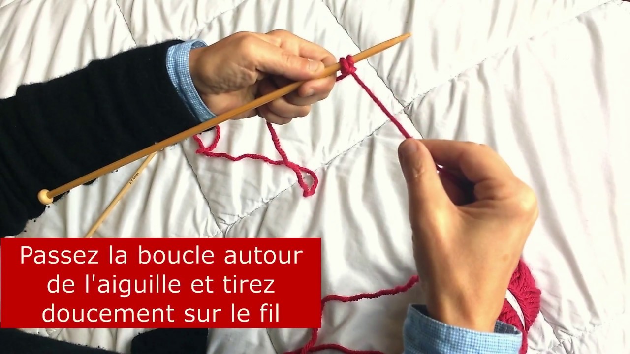 Monter des Mailles au Tricot, Technique facile