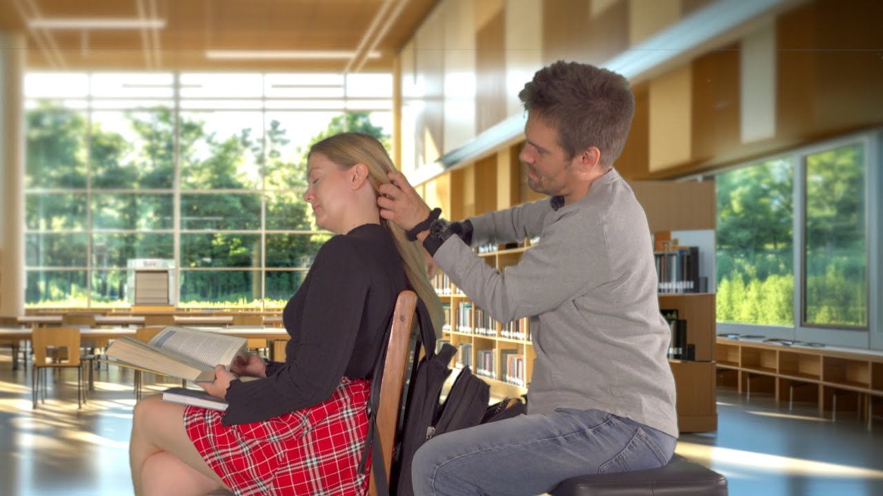 ASMR Guy Plays With Your Hair in the Library 📚 Hair Brushing & Whispers