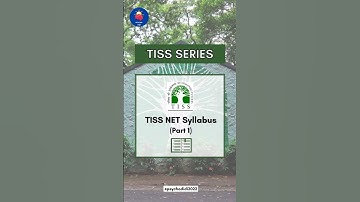 TISS NET Syllabus - Part 1 #tissnet