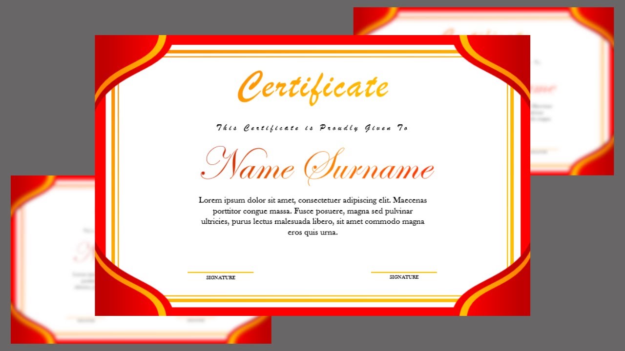 I Created a PROFESSIONAL Certificate in MS Word