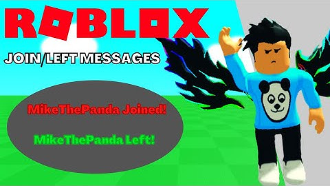 | ROBLOX |Tutorial How to make | PLAYER JOIN AND LEAVE MESSAGE |