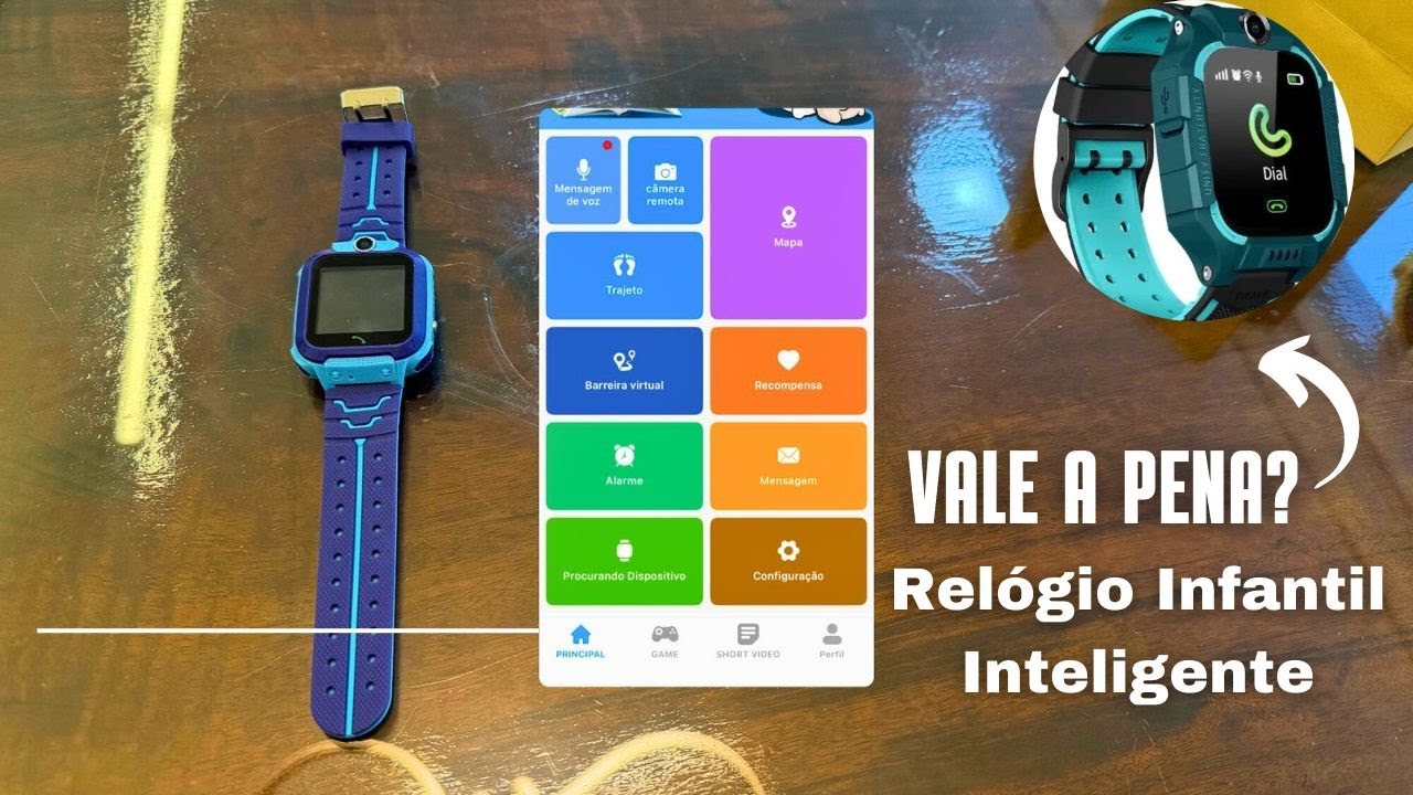 Relogio infantil Com GPS e chip