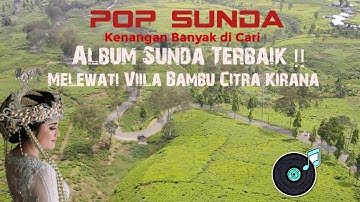 Lagu sunda merdu menemani perjalanan melewati pemandangan perkampungan dengan jalan yang indah