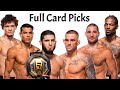 My full card predictions  breakdown for ufc 302