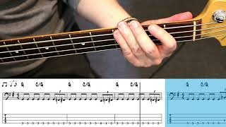 ZZ Top - Jesus Just Left Chicago (Bass cover with tabs) chords