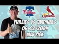 Philadelphia Phillies vs St. Louis Cardinals 6/2/24 MLB Pick & Prediction | MLB Betting Tips