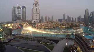 Dubai Fountain show from Suite Armani Hotel Time to say goodbye Full HD GOPR0622