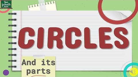 Circles [PARTS OF A CIRCLE] Basic Geometrical Ideas | Maths