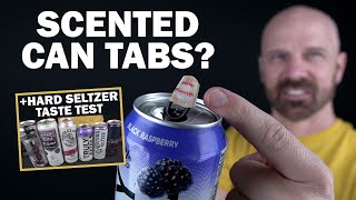 Prueba de las pegatinas perfumadas para latas "Tasty Tabs" ¡y comparación con Hard Seltzer! screenshot 2