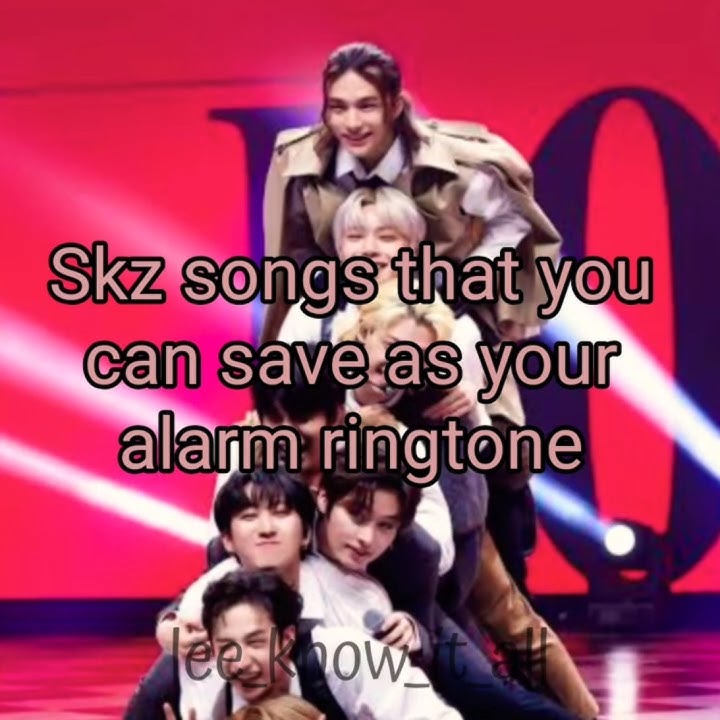 Skz songs that you can save as your alarm ringtone #straykids #kpopskz #skz