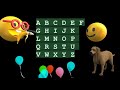 Learn the English alphabet in 18 minutes / for everyone / animals + fruits &amp; the alphabet song