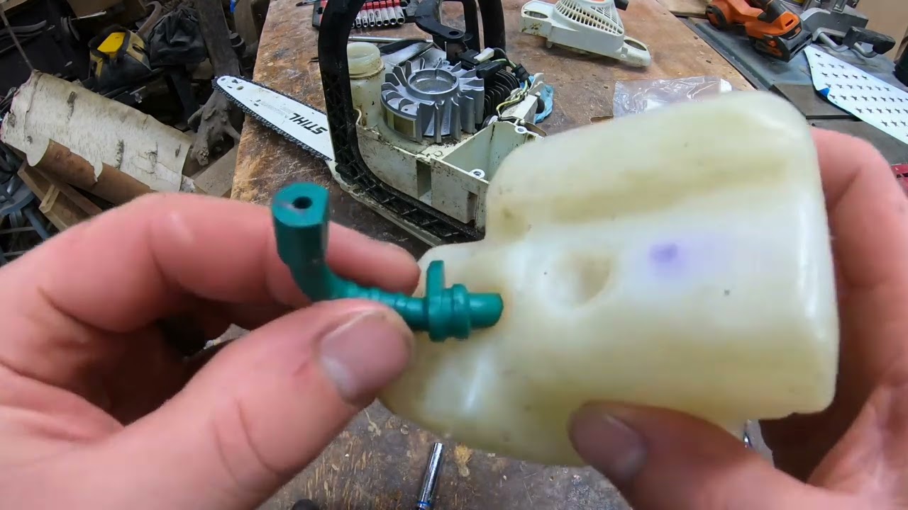 Replacing the gas line on a Stihl ms180