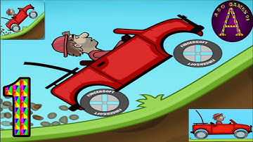 Hill Climb Racing - Gameplay Walkthrough Part 1- Jeep (ios, Android)