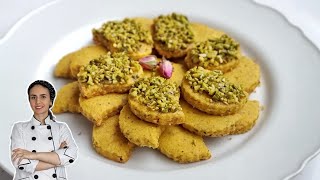 شیرنی عید نوروز شیرینی پسته ای با طعم سنتی ایرانی و طعم باقلوا