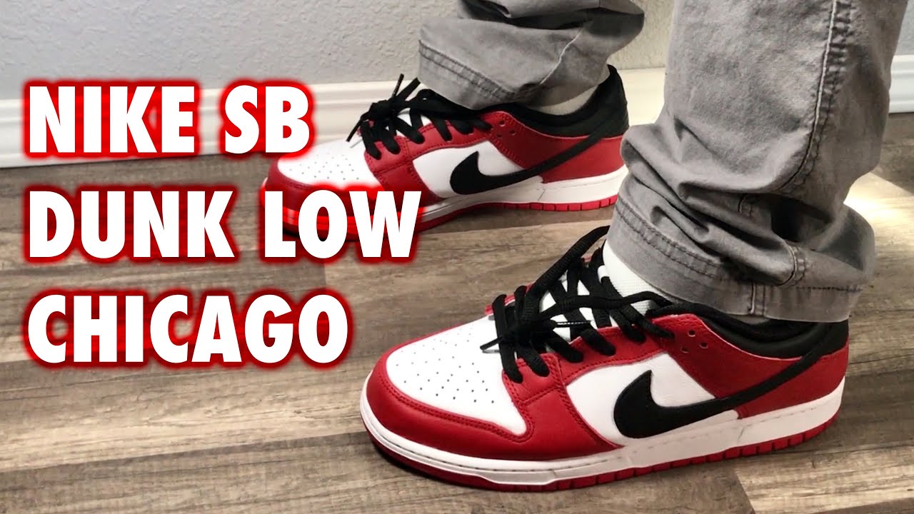 Nike SB Dunk Low Chicago Review, On Foot & Sizing - YouTube