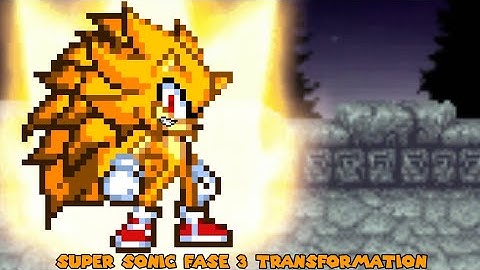 Super Sonic Fase 3 Transformation (Kinemaster Sprite Animation)