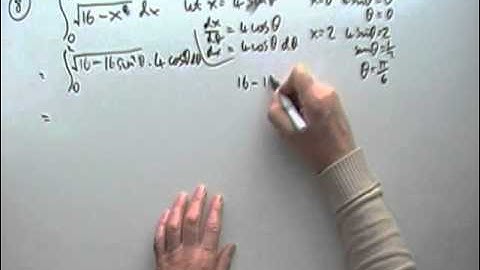 2012 SQA Advanced Higher Maths:  8  (Integration using a sine substitution)