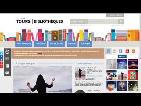 Tuto - Utiliser le site des Bibliothèques de Tours via un ordinateur