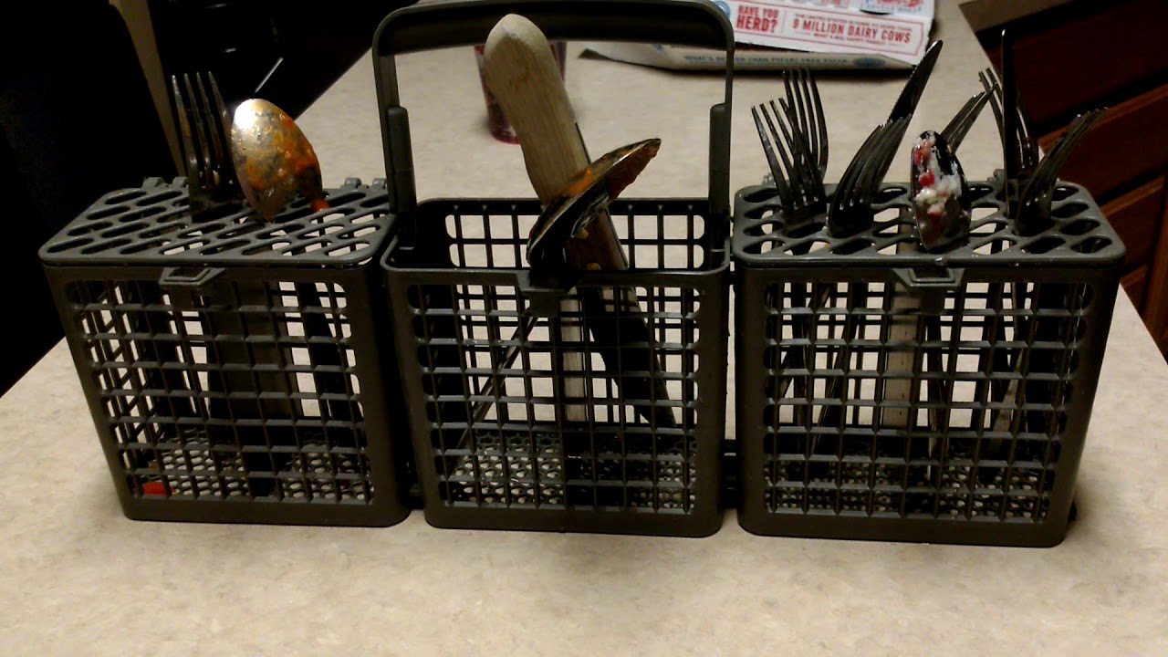How to load and fix a utensil tray for your GE dishwasher by John E